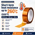 polyimide tape 0.12 mm 50mm x 33m
